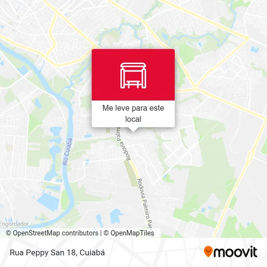 Rua Peppy San 18 mapa