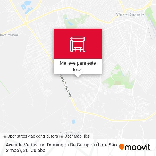 Avenida Veríssimo Domingos De Campos (Lote São Simão), 36 mapa