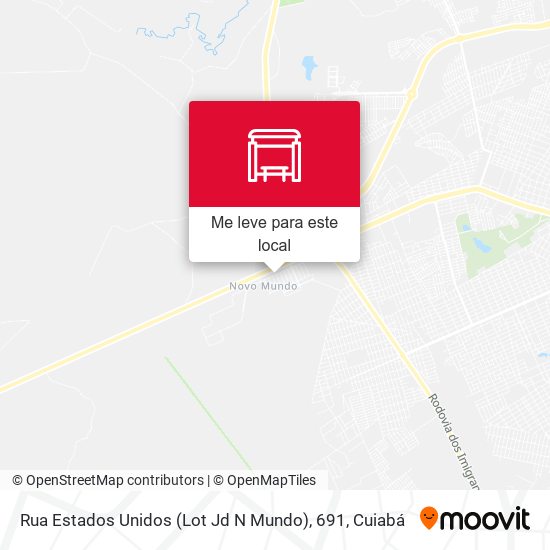 Rua Estados Unidos (Lot Jd N Mundo), 691 mapa