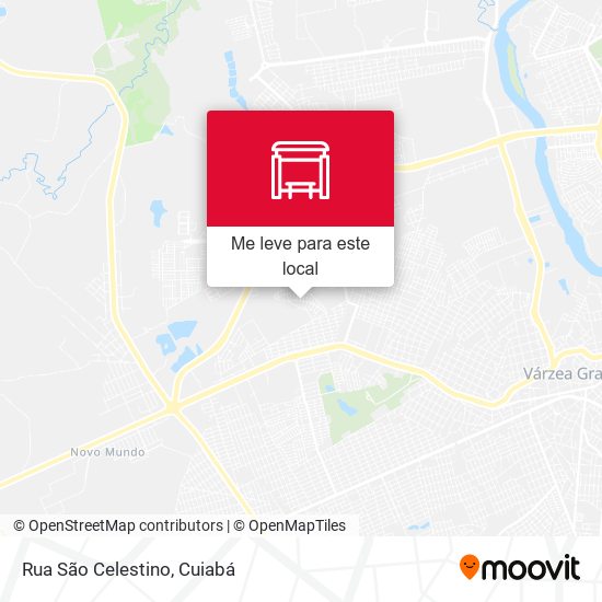 Rua São Celestino mapa