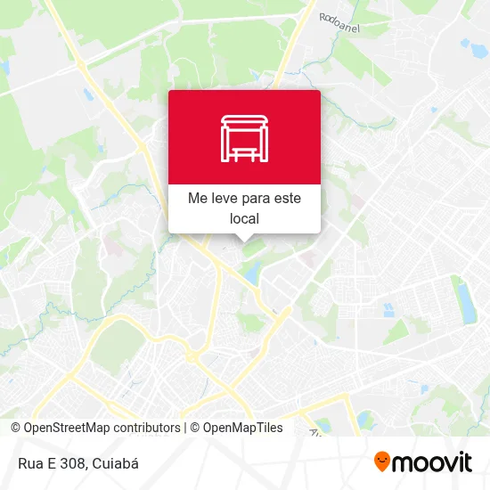 Rua E 308 mapa