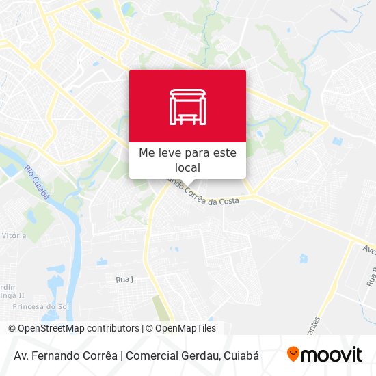 Av. Fernando Corrêa | Comercial Gerdau mapa