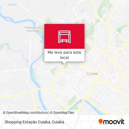 Shopping Estação Cuiabá mapa