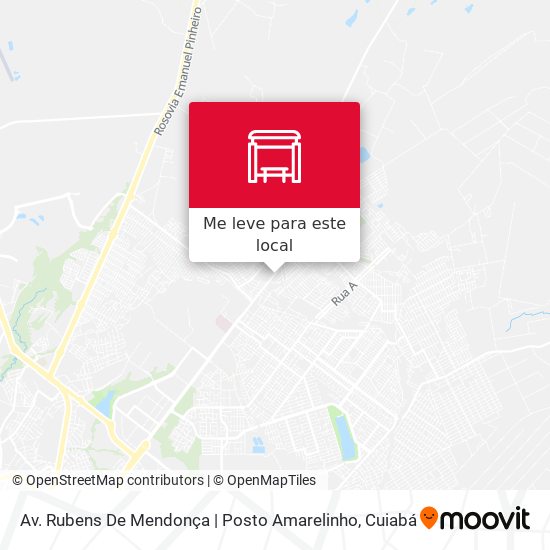 Av. Rubens De Mendonça | Posto Amarelinho mapa