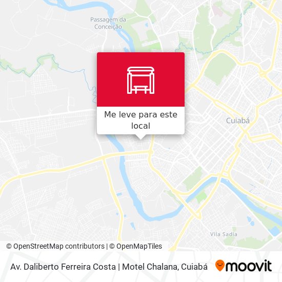 Av. Daliberto Ferreira Costa | Motel Chalana mapa