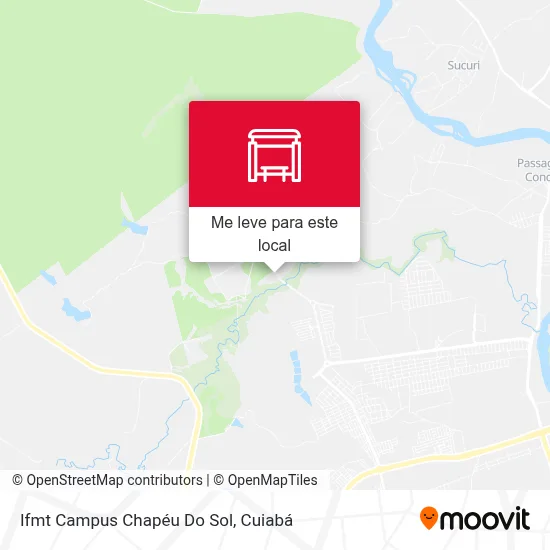 Ifmt Campus Chapéu Do Sol mapa