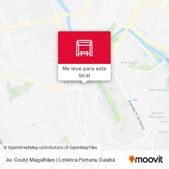 Av. Couto Magalhães | Lotérica Fortuna mapa