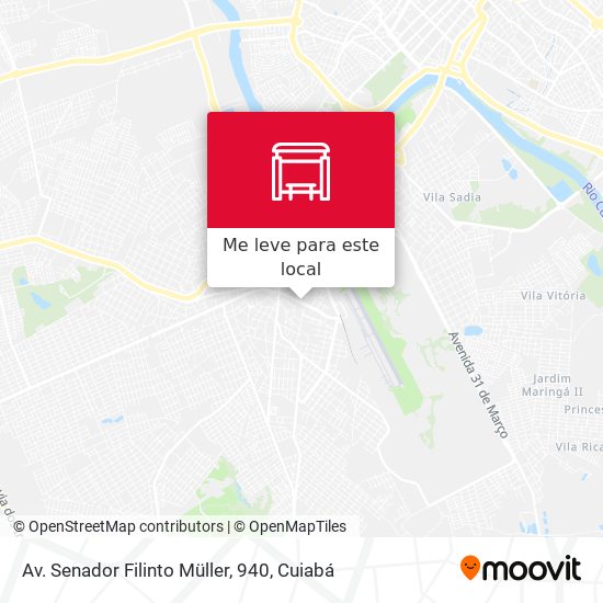 Av. Senador Filinto Müller, 940 mapa