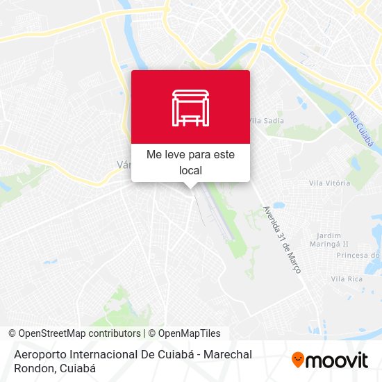 Aeroporto Internacional De Cuiabá - Marechal Rondon mapa