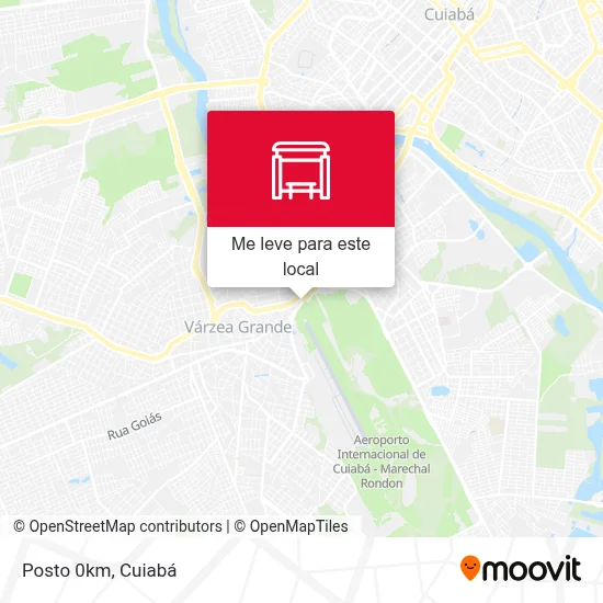 Posto 0km mapa