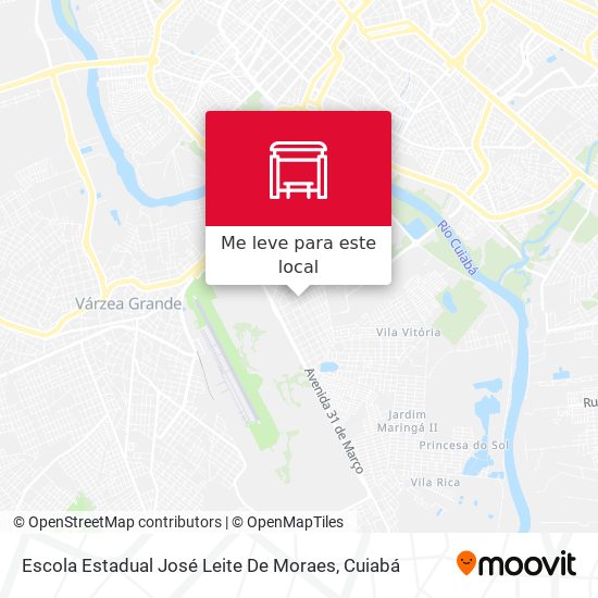 Escola Estadual José Leite De Moraes mapa