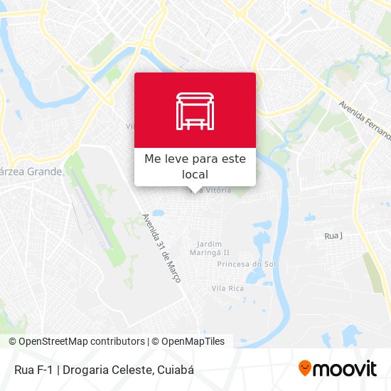 Rua F-1 | Drogaria Celeste mapa