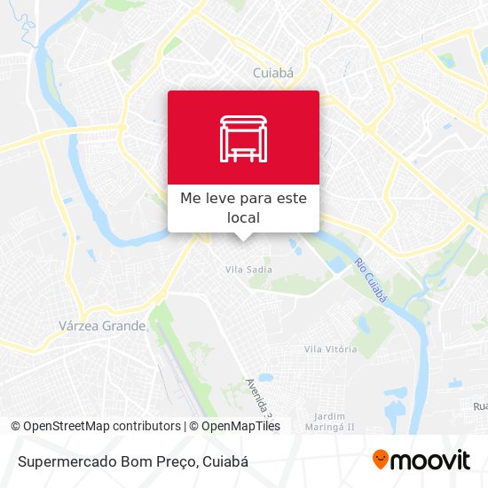Supermercado Bom Preço mapa
