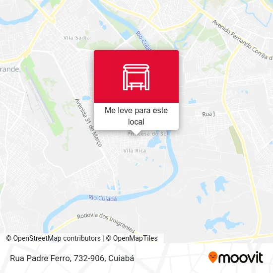 Rua Padre Ferro, 732-906 mapa