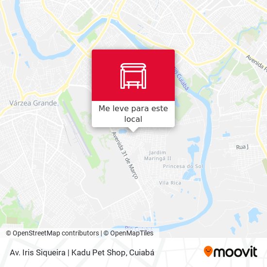 Av. Iris Siqueira | Kadu Pet Shop mapa