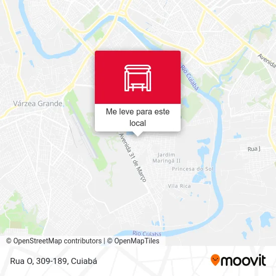 Rua O, 309-189 mapa