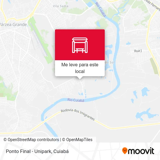 Ponto Final - Unipark mapa
