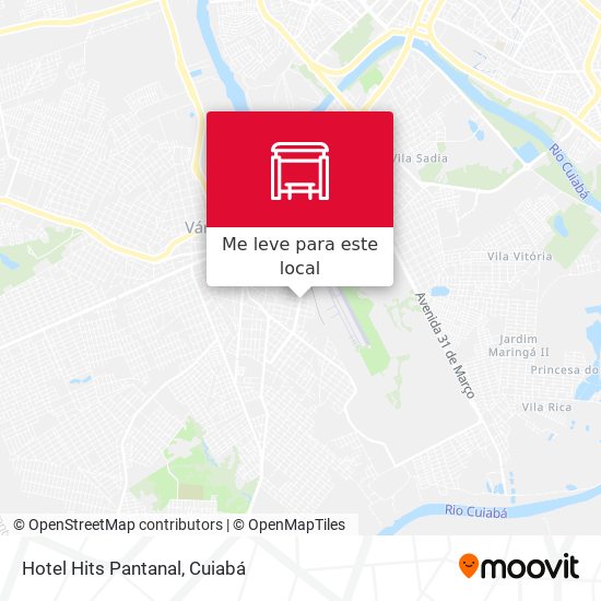Hotel Hits Pantanal mapa