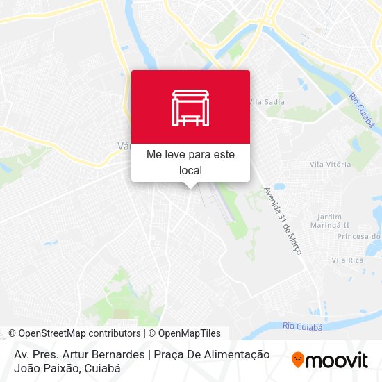 Av. Pres. Artur Bernardes | Praça De Alimentação João Paixão mapa