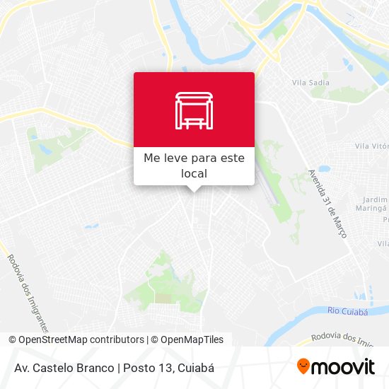 Av. Castelo Branco | Posto 13 mapa