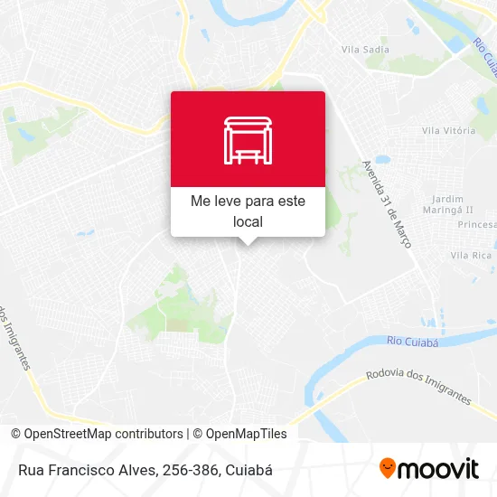 Rua Francisco Alves, 256-386 mapa