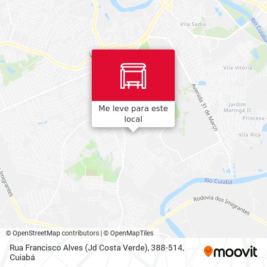 Rua Francisco Alves (Jd Costa Verde), 388-514 mapa