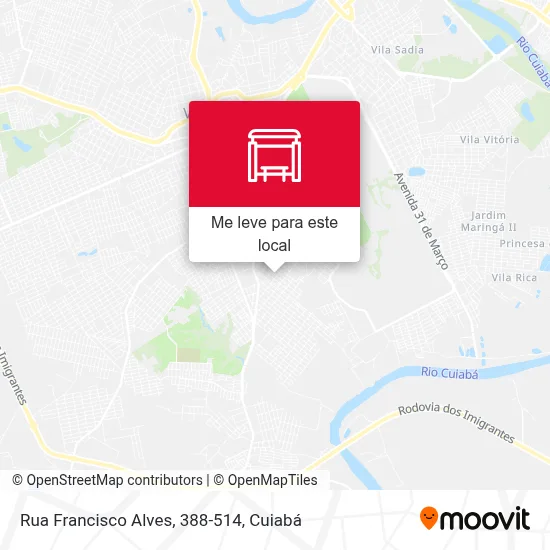 Rua Francisco Alves, 388-514 mapa