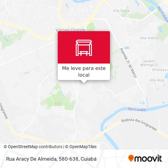 Rua Aracy De Almeida, 580-638 mapa