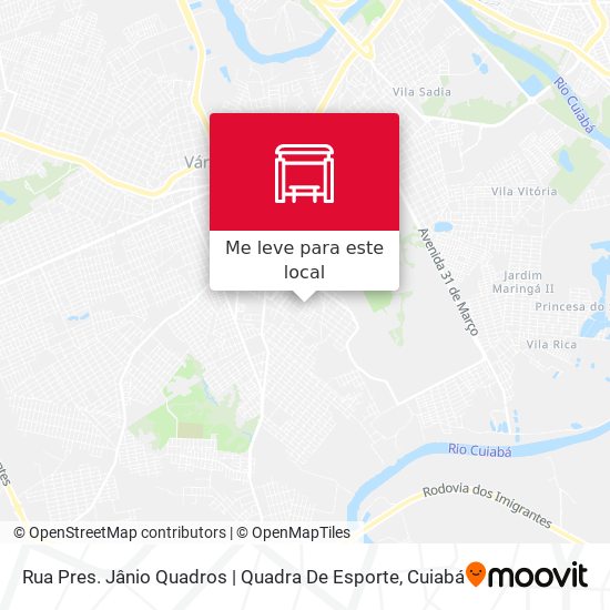 Rua Pres. Jânio Quadros | Quadra De Esporte mapa