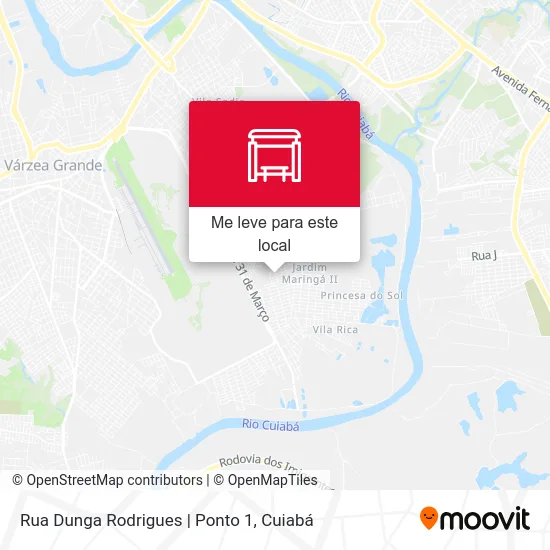 Rua Dunga Rodrigues | Ponto 1 mapa