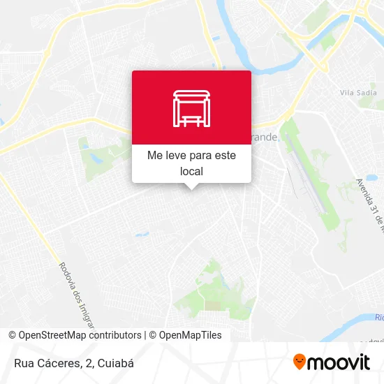 Rua Cáceres, 2 mapa
