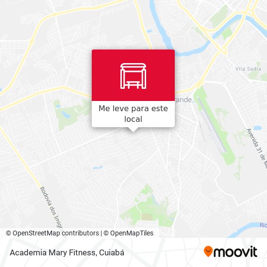 Academia Mary Fitness mapa