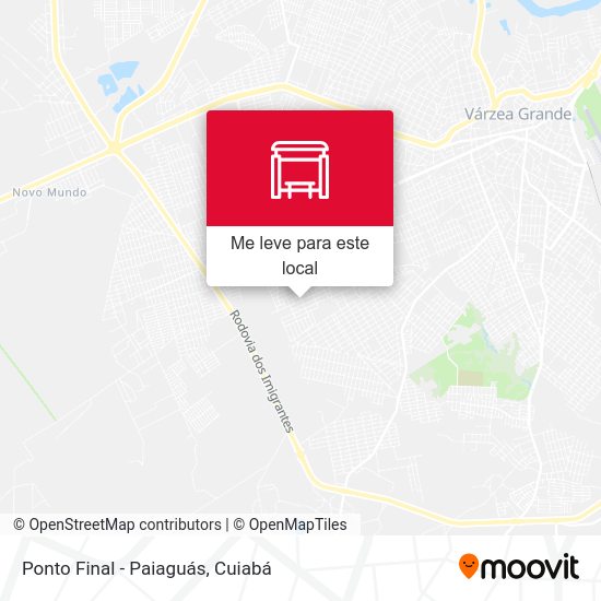 Ponto Final - Paiaguás mapa