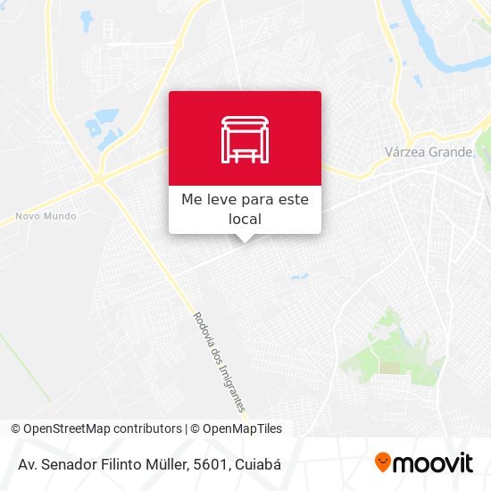 Av. Senador Filinto Müller, 5601 mapa
