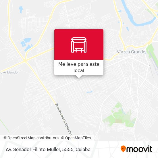 Av. Senador Filinto Müller, 5555 mapa