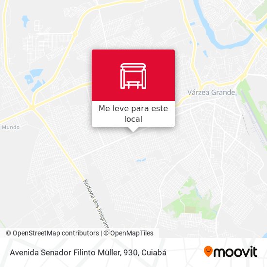 Avenida Senador Filinto Müller, 930 mapa