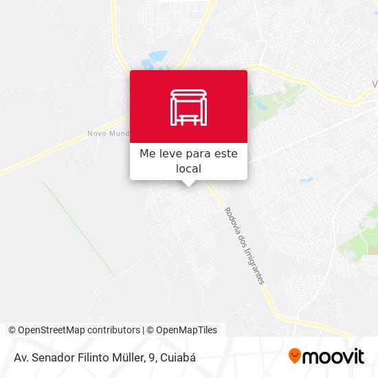 Av. Senador Filinto Müller, 9 mapa