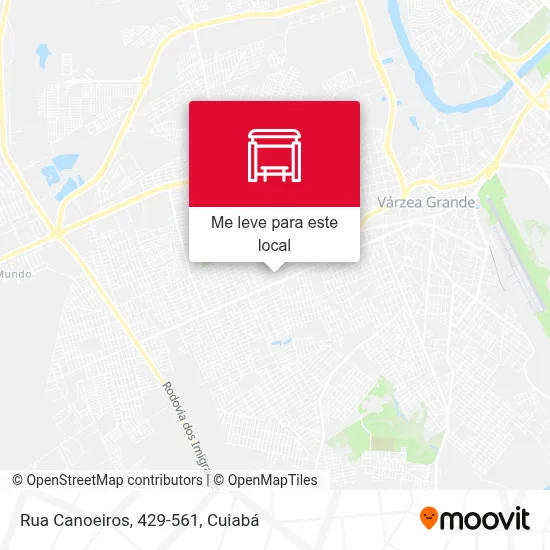 Rua Canoeiros, 429-561 mapa