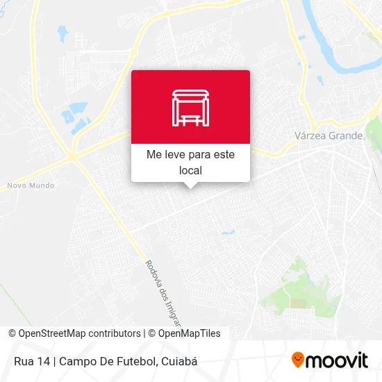 Rua 14 | Campo De Futebol mapa