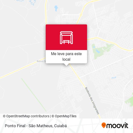 Ponto Final - São Matheus mapa