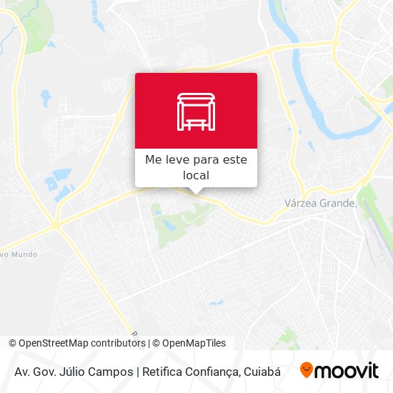 Av. Gov. Júlio Campos | Retifica Confiança mapa