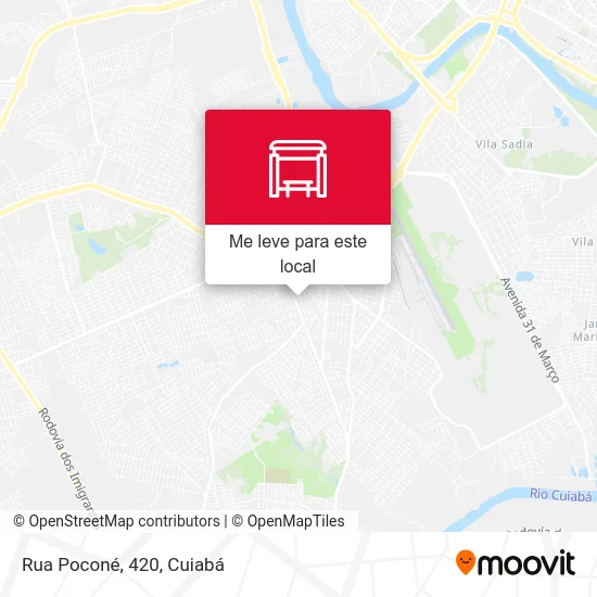 Rua Poconé, 420 mapa
