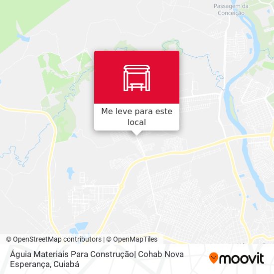Águia Materiais Para Construção| Cohab Nova Esperança mapa