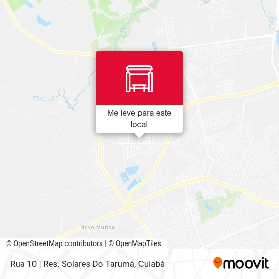 Rua 10 | Res. Solares Do Tarumã mapa