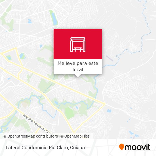 Lateral Condomínio Rio Claro mapa
