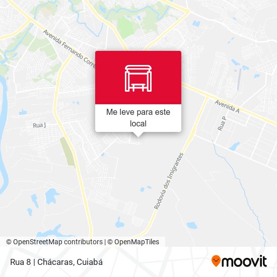 Rua 8 | Chácaras mapa