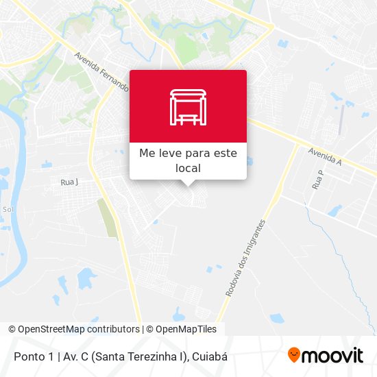 Ponto 1 | Av. C (Santa Terezinha I) mapa