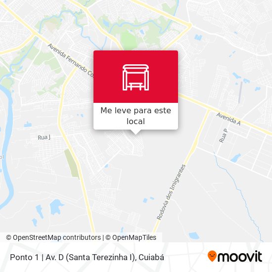 Ponto 1 | Av. D (Santa Terezinha I) mapa