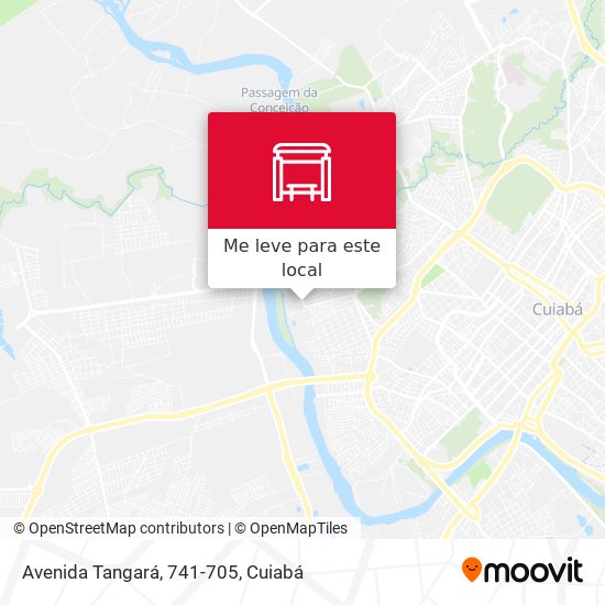 Avenida Tangará, 741-705 mapa