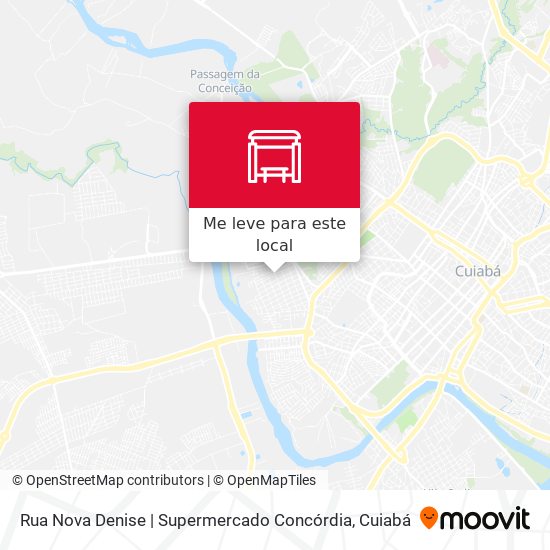 Rua Nova Denise | Supermercado Concórdia mapa